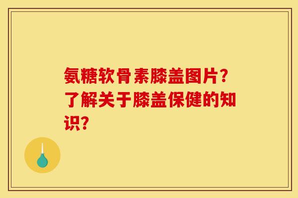 氨糖软骨素膝盖图片?了解关于膝盖保健的知识? 氨糖软骨素膝盖图片?了解关于膝盖保健的知识?