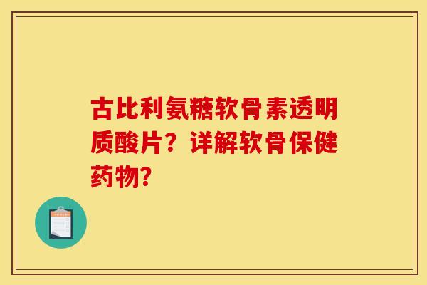 古比利氨糖软骨素透明质酸片？详解软骨保健药物？