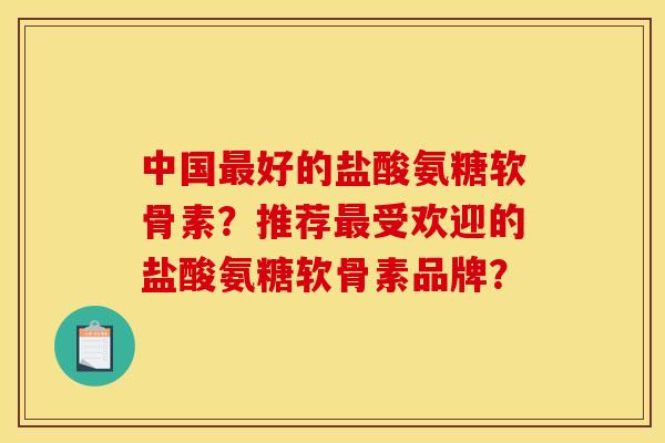 中国最好的盐酸氨糖软骨素？推荐最受欢迎的盐酸氨糖软骨素品牌？