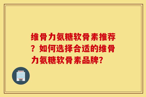 维骨力氨糖软骨素推荐？如何选择合适的维骨力氨糖软骨素品牌？