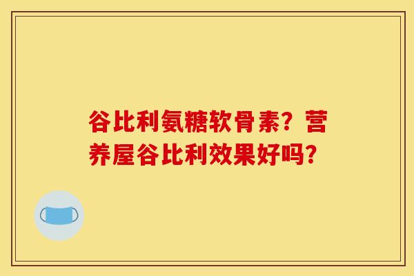 谷比利氨糖软骨素？营养屋谷比利效果好吗？