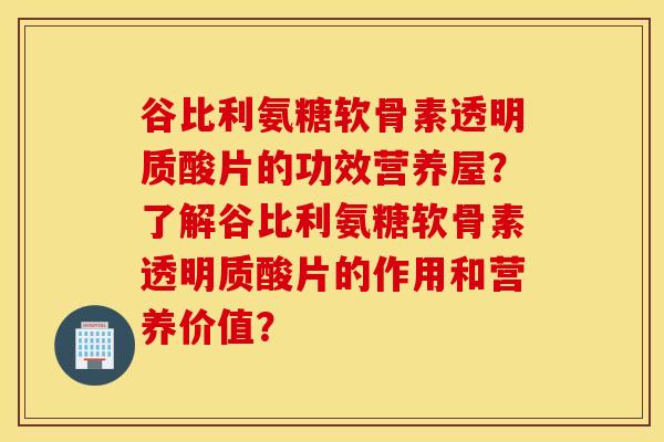 谷比利氨糖软骨素透明质酸片的功效营养屋？了解谷比利氨糖软骨素透明质酸片的作用和营养价值？