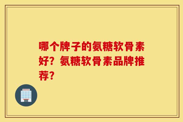 哪个牌子的氨糖软骨素好？氨糖软骨素品牌推荐？