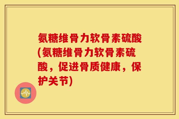 氨糖维骨力软骨素硫酸(氨糖维骨力软骨素硫酸，促进骨质健康，保护关节)
