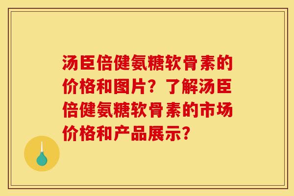 汤臣倍健氨糖软骨素的价格和图片？了解汤臣倍健氨糖软骨素的市场价格和产品展示？