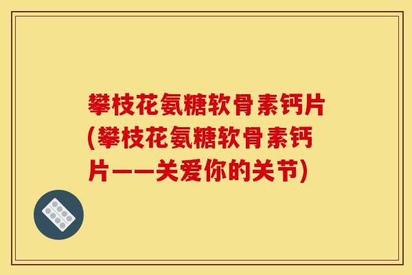 攀枝花氨糖软骨素钙片(攀枝花氨糖软骨素钙片——关爱你的关节)