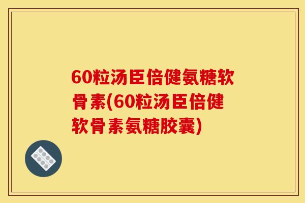 60粒汤臣倍健氨糖软骨素(60粒汤臣倍健软骨素氨糖胶囊)