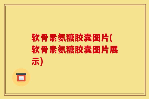软骨素氨糖胶囊图片(软骨素氨糖胶囊图片展示)