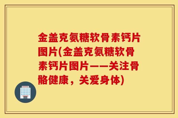 金盖克氨糖软骨素钙片图片(金盖克氨糖软骨素钙片图片——关注骨骼健康，关爱身体)
