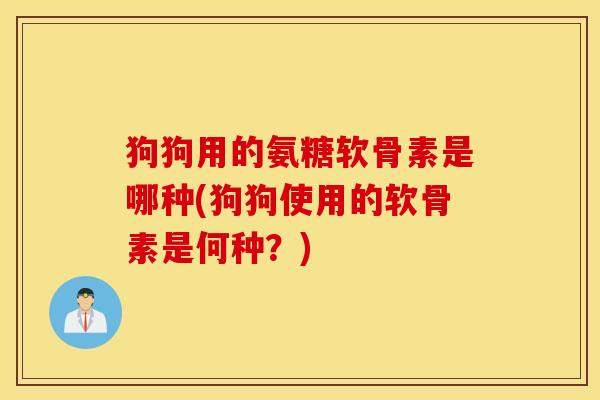狗狗用的氨糖软骨素是哪种(狗狗使用的软骨素是何种?) 狗狗用的氨糖软骨素是哪种(狗狗使用的软骨素是何种?)