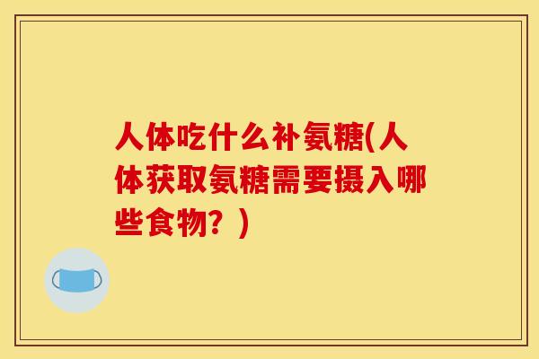 人体吃什么补氨糖(人体获取氨糖需要摄入哪些食物？)