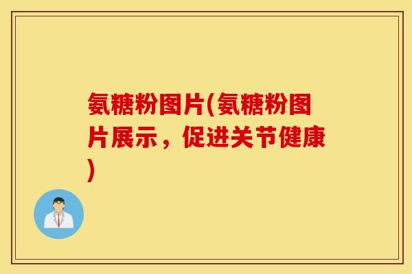 氨糖粉图片(氨糖粉图片展示，促进关节健康)