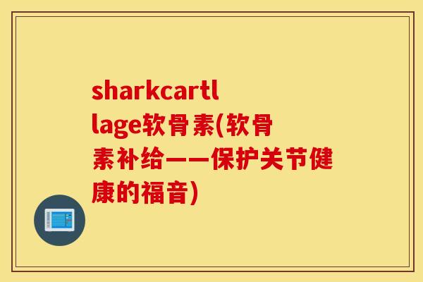 sharkcartllage软骨素(软骨素补给——保护关节健康的福音)