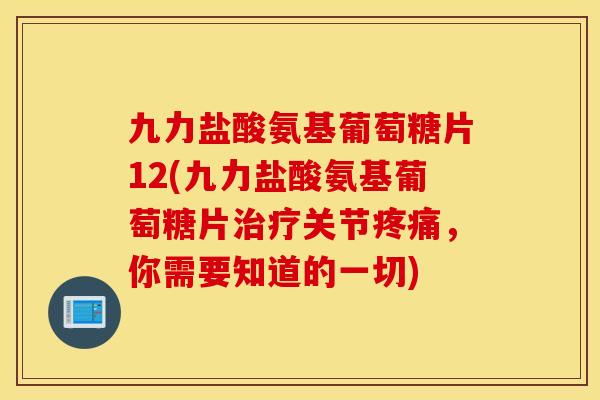 九力盐酸氨基葡萄糖片12(九力盐酸氨基葡萄糖片治疗关节疼痛，你需要知道的一切)