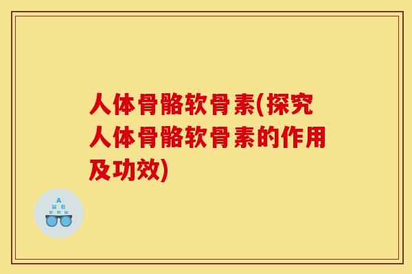 人体骨骼软骨素(探究人体骨骼软骨素的作用及功效)