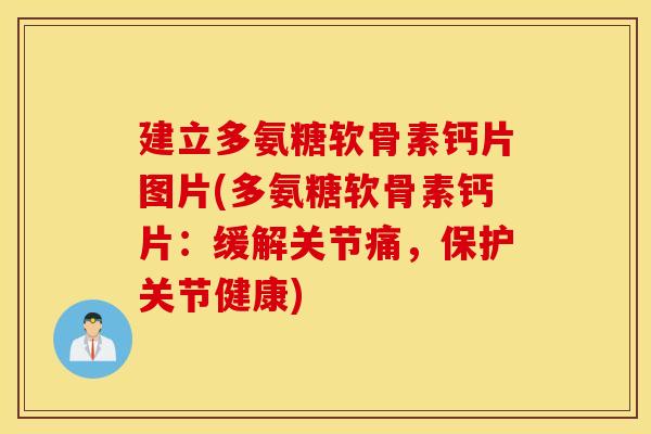 建立多氨糖软骨素钙片图片(多氨糖软骨素钙片：缓解关节痛，保护关节健康)