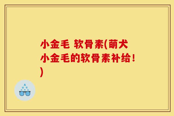 小金毛 软骨素(萌犬小金毛的软骨素补给！)