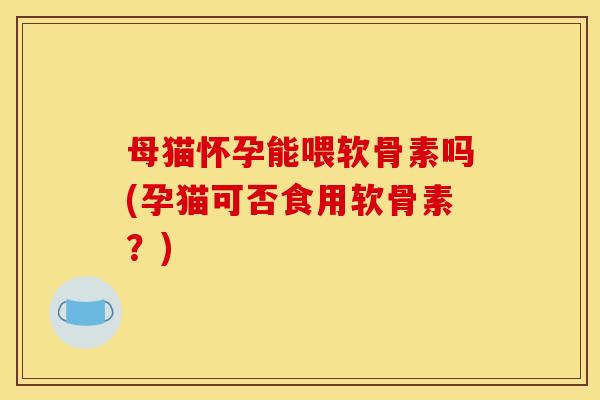 母猫怀孕能喂软骨素吗(孕猫可否食用软骨素？)