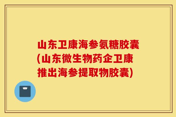 山东卫康海参氨糖胶囊(山东微生物药企卫康推出海参提取物胶囊)