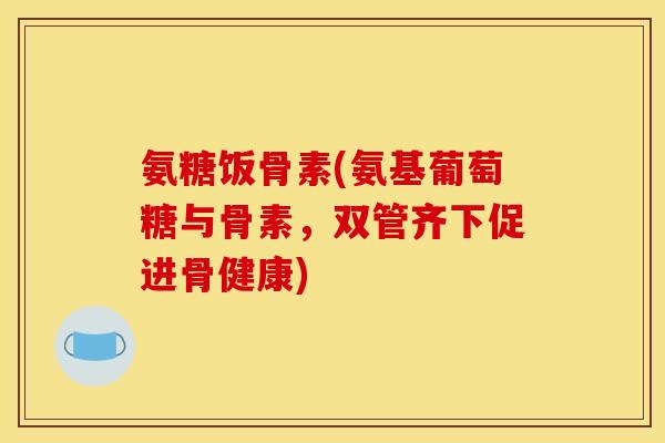 氨糖饭骨素(氨基葡萄糖与骨素，双管齐下促进骨健康)