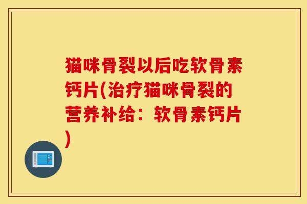 猫咪骨裂以后吃软骨素钙片(治疗猫咪骨裂的营养补给：软骨素钙片)