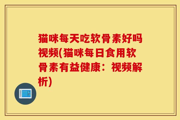 猫咪每天吃软骨素好吗视频(猫咪每日食用软骨素有益健康：视频解析)