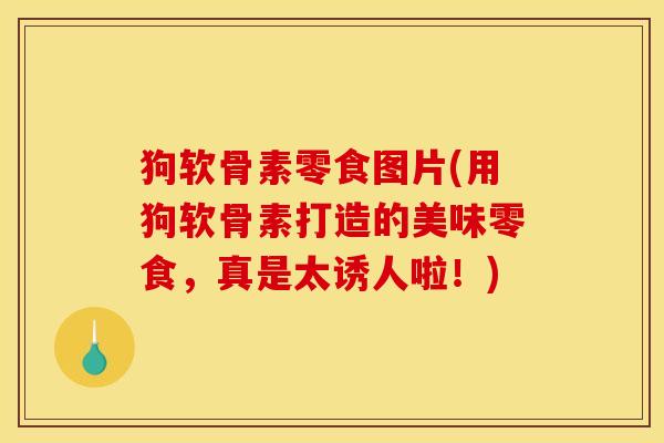狗软骨素零食图片(用狗软骨素打造的美味零食，真是太诱人啦！)