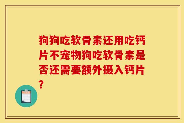 狗狗吃软骨素还用吃钙片不宠物狗吃软骨素是否还需要额外摄入钙片? 狗狗吃软骨素还用吃钙片不宠物狗吃软骨素是否还需要额外摄入钙片?