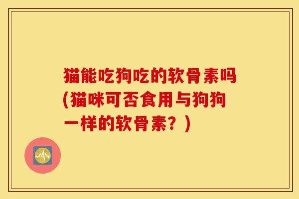 猫能吃狗吃的软骨素吗(猫咪可否食用与狗狗一样的软骨素？)