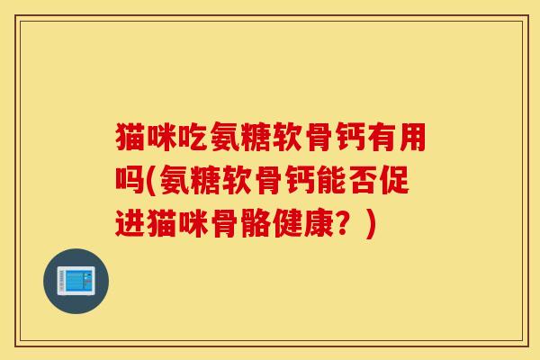 猫咪吃氨糖软骨钙有用吗(氨糖软骨钙能否促进猫咪骨骼健康？)