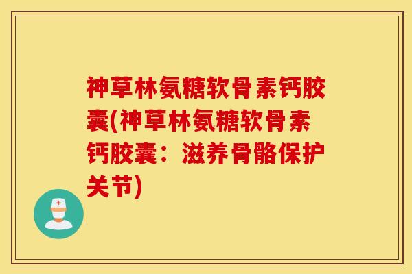 神草林氨糖软骨素钙胶囊(神草林氨糖软骨素钙胶囊：滋养骨骼保护关节)