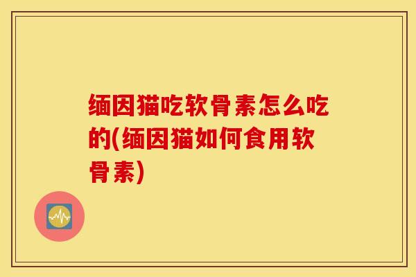 缅因猫吃软骨素怎么吃的(缅因猫如何食用软骨素)