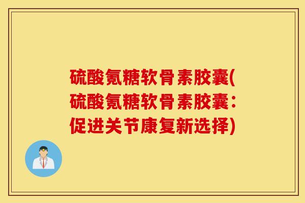 硫酸氪糖软骨素胶囊(硫酸氪糖软骨素胶囊：促进关节康复新选择)
