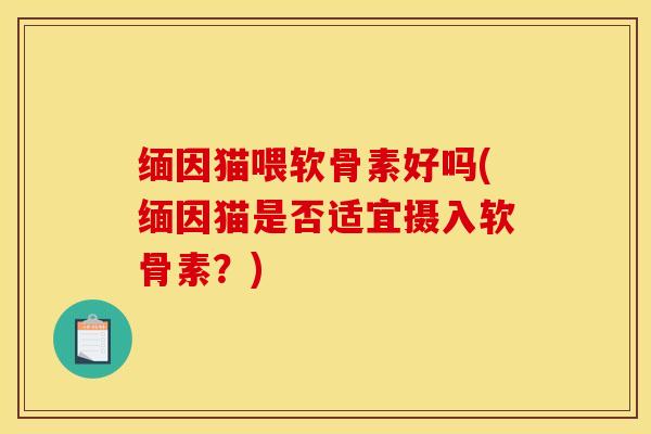缅因猫喂软骨素好吗(缅因猫是否适宜摄入软骨素？)