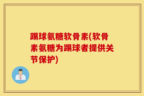 踢球氨糖软骨素(软骨素氨糖为踢球者提供关节保护)