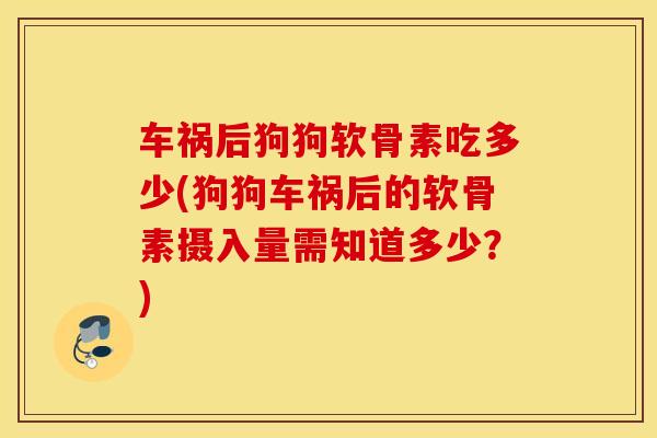 车祸后狗狗软骨素吃多少(狗狗车祸后的软骨素摄入量需知道多少?) 车祸后狗狗软骨素吃多少(狗狗车祸后的软骨素摄入量需知道多少?)