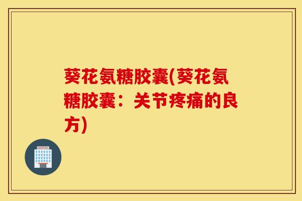 葵花氨糖胶囊(葵花氨糖胶囊:关节疼痛的良方) 葵花氨糖胶囊(葵花氨糖胶囊:关节疼痛的良方)