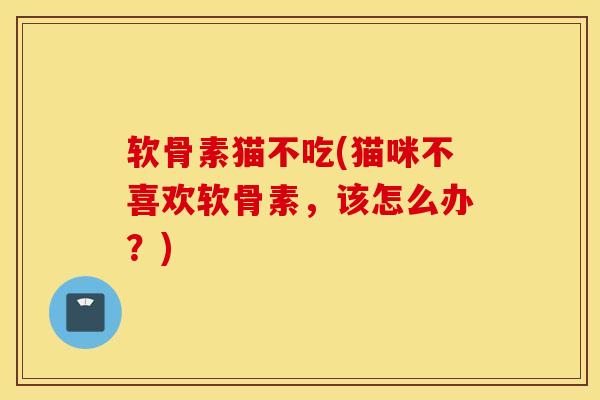 软骨素猫不吃(猫咪不喜欢软骨素,该怎么办?) 软骨素猫不吃(猫咪不喜欢软骨素,该怎么办?)
