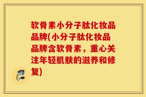 软骨素小分子肽化妆品品牌(小分子肽化妆品品牌含软骨素，重心关注年轻肌肤的滋养和修复)