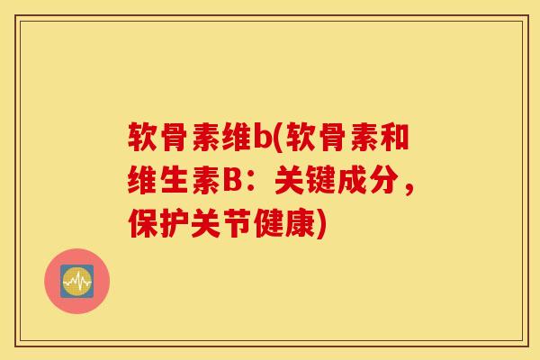 软骨素维b(软骨素和维生素B：关键成分，保护关节健康)