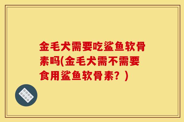 金毛犬需要吃鲨鱼软骨素吗(金毛犬需不需要食用鲨鱼软骨素？)