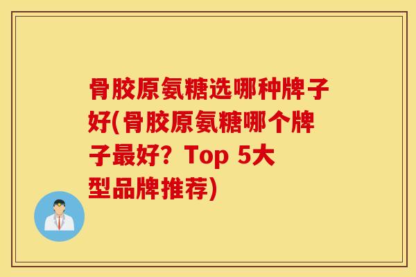 骨胶原氨糖选哪种牌子好(骨胶原氨糖哪个牌子最好？Top 5大型品牌推荐)