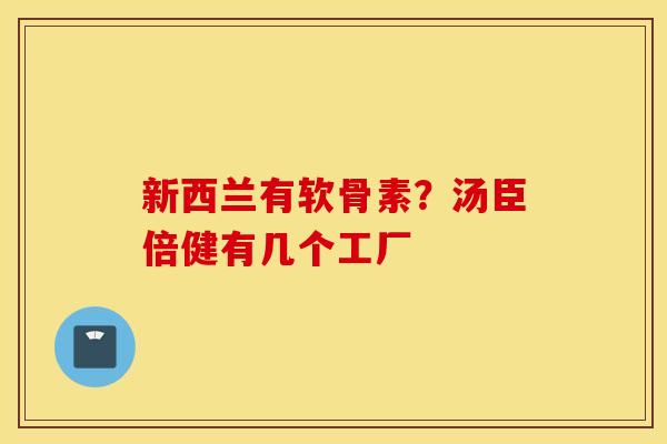新西兰有软骨素？汤臣倍健有几个工厂