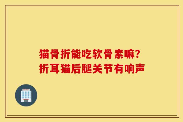 猫骨折能吃软骨素嘛？折耳猫后腿关节有响声