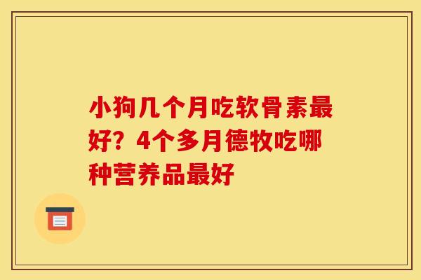 小狗几个月吃软骨素最好？4个多月德牧吃哪种营养品最好