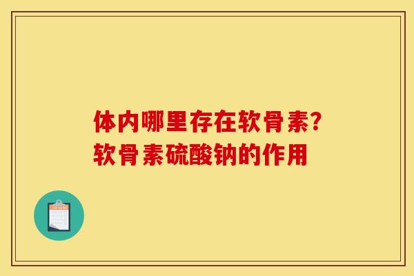 体内哪里存在软骨素？软骨素硫酸钠的作用