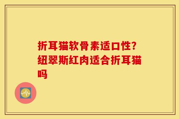 折耳猫软骨素适口性？纽翠斯红肉适合折耳猫吗