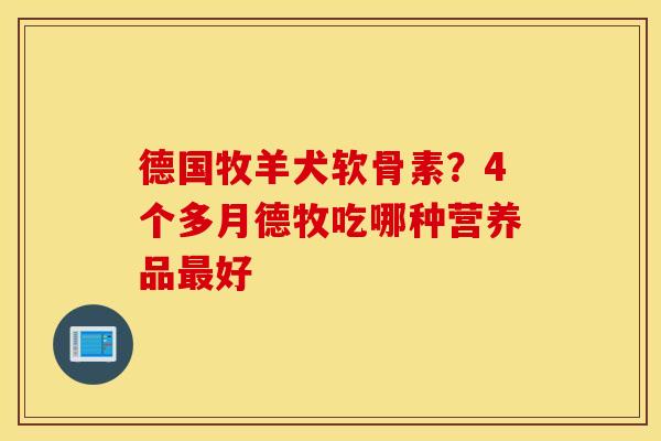 德国牧羊犬软骨素？4个多月德牧吃哪种营养品最好