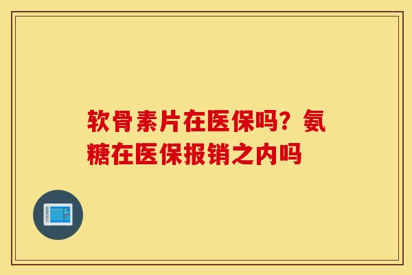 软骨素片在医保吗？氨糖在医保报销之内吗