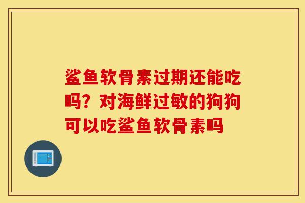 鲨鱼软骨素过期还能吃吗？对海鲜过敏的狗狗可以吃鲨鱼软骨素吗